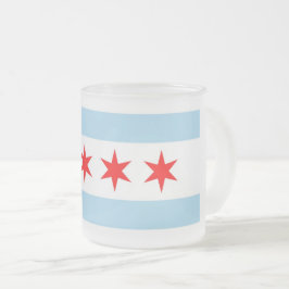 Fosco de caneca de vidro pequena com bandeira de C