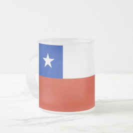 Fosco de caneca de vidro pequena com bandeira do C
