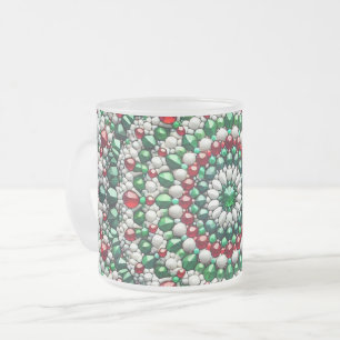 Fosco de caneca de vidro pequena com cores italian