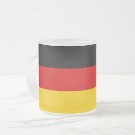 Fosco de pequena caneca de vidro com bandeira da A