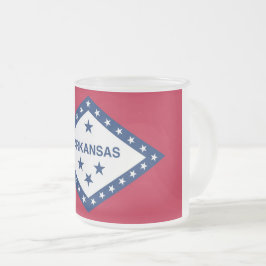 Fosco de pequena caneca de vidro com bandeira de A