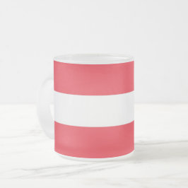 Fosco de pequena caneca de vidro com pavilhão aust