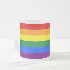 Fosco pequena caneca de vidro com bandeira do Orgu