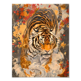 Foto 躍動感あふれる虎の一歩／A tiger full of motion