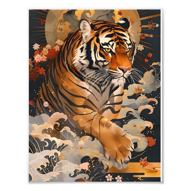 Foto 黄金の虎が幸運をもたらす／Golden tiger brings good luck. (Frente)