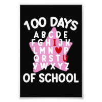 100 Dias De Escola Alfabeto 100º Dia Professor 