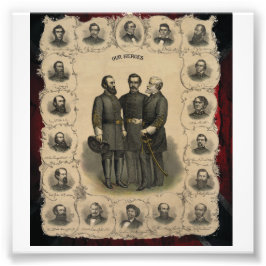 Foto 🎖️ ⚔️ 1860 Heróis da Guerra Civil EUA Sul