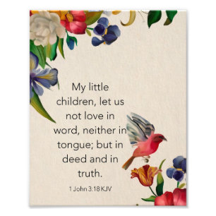 Foto 1 John 3:18 KJV