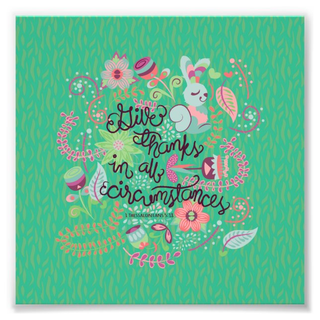 Foto 1 Tessalónica 5:18 Dar Obrigados Em Todo Circunstâ (Frente)