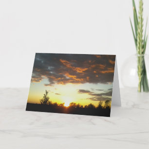 Foto 2016 do telemóvel do cartão do por do sol 3