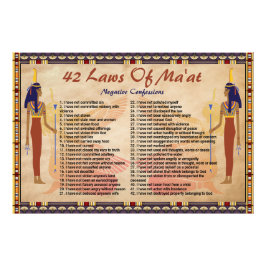 Foto 42 Leis Da Matéria - Poster De Confissões Negativa