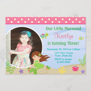 Foto 5x7 triguenha do convite do aniversário da