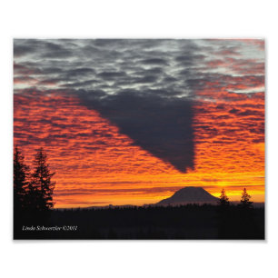 Foto 8X10 #17 o Monte Rainier e sua sombra