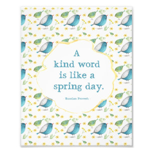 Foto 8x10 impressão - citações sobre a bondade