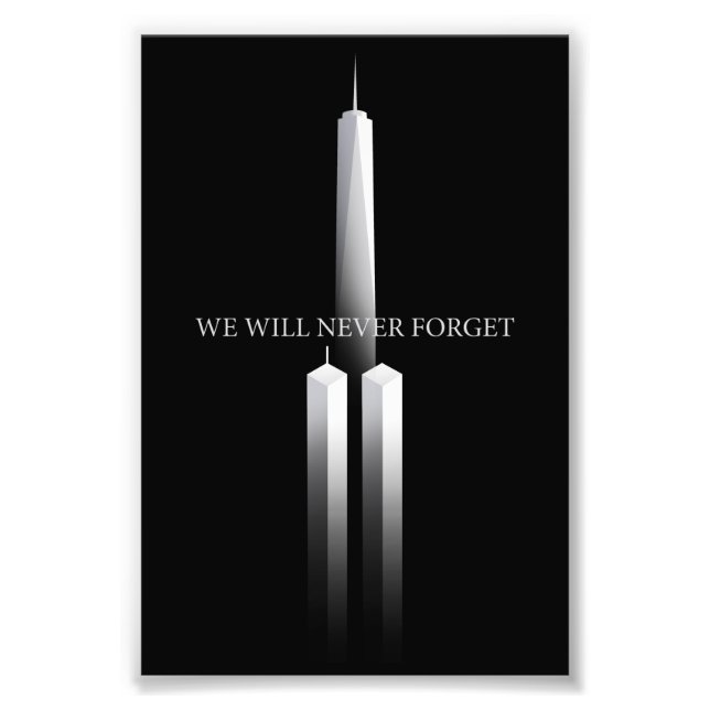 Foto 911 Nunca Esqueceremos Torres Gêmeas do Aniversári (Frente)