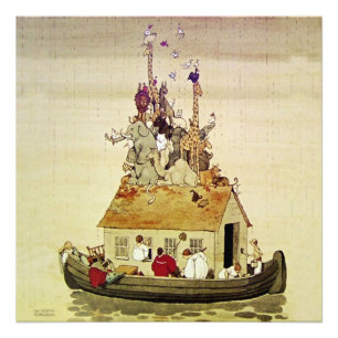 Foto “A Arca de Noé” por W Heath Robinson