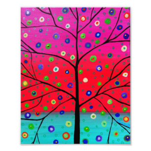 Foto A árvore de vida floresce a pintura