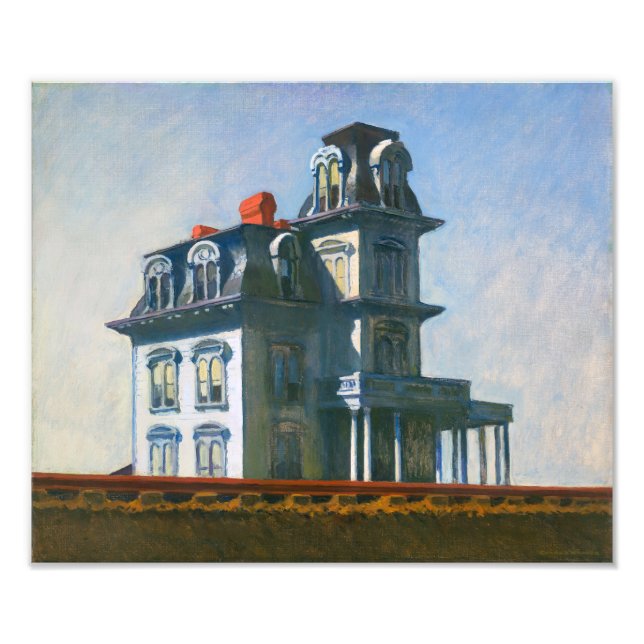 Foto A Casa pelo Caminho de Ferro | Edward Hopper | (Frente)