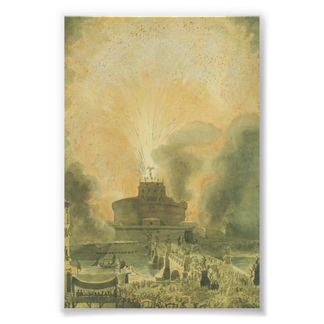 Foto A Girandola no Castel Sant'Angelo (Frente)