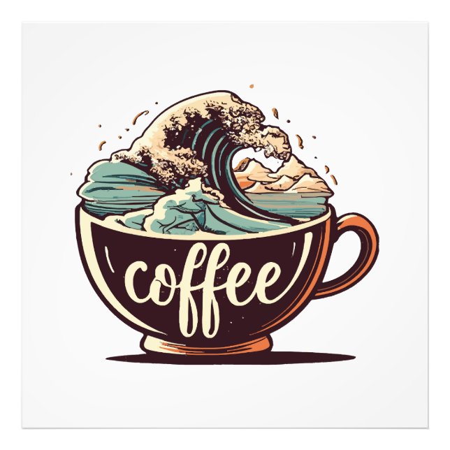 Foto A Grande Onda De Café (Frente)