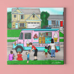 Foto A Hot Summer Day | A Whimsical Illustration<br><div class="desc">An illustration to provoke that nostalgic feeling of a hot summer day in your youth. That moment when you hear the music of the ice cream truck and run to beg your mom for a couple quarters. Whimsical cartoon style illustration of little kids having a fun summer day.</div>