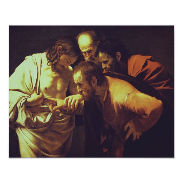 Foto A Incredulidade do Santo Thomas por Caravaggio (Frente)