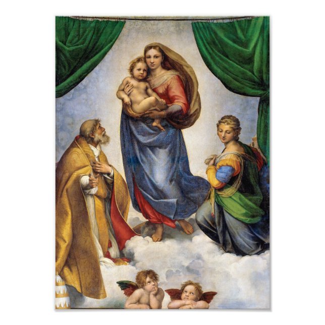 Foto A Madonna Sixtina | Rafael | (Frente)