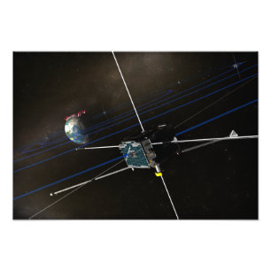 Foto A nave espacial de cinco THEMIS na órbita