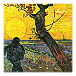 Foto A pintura de Sower, belas artes de Vincent van Gog
