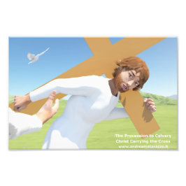 Foto A procissão do Cristo Calvário que transporta a Cr