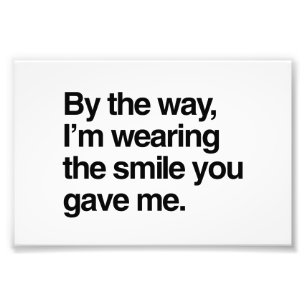 Foto A propósito, eu estou vestindo o sorriso que voc