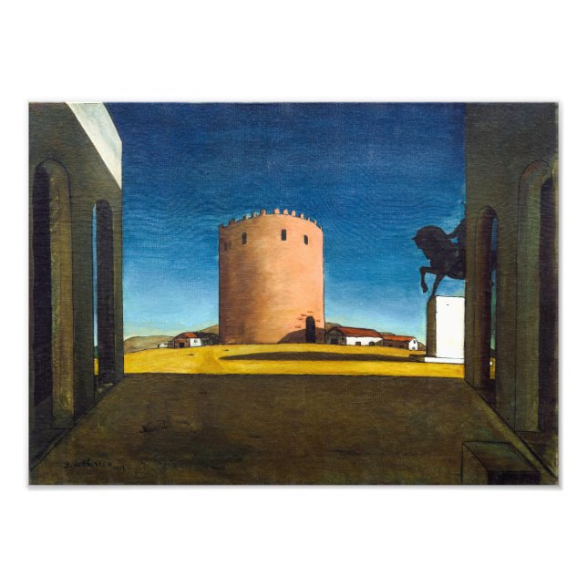 Foto A Torre Vermelha | Giorgio de Chirico |  (Frente)
