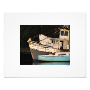 Foto abandonada dos barcos de pesca