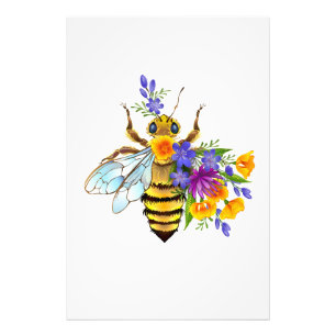 Foto Abeja flor com plantas silvestres