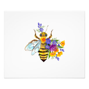 Foto Abeja flor com plantas silvestres