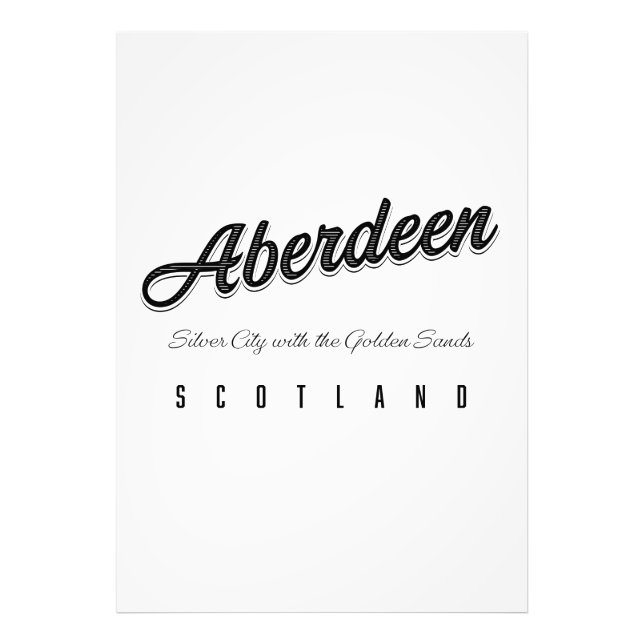 Foto Aberdeen "Prata com areias Ouros" (Frente)