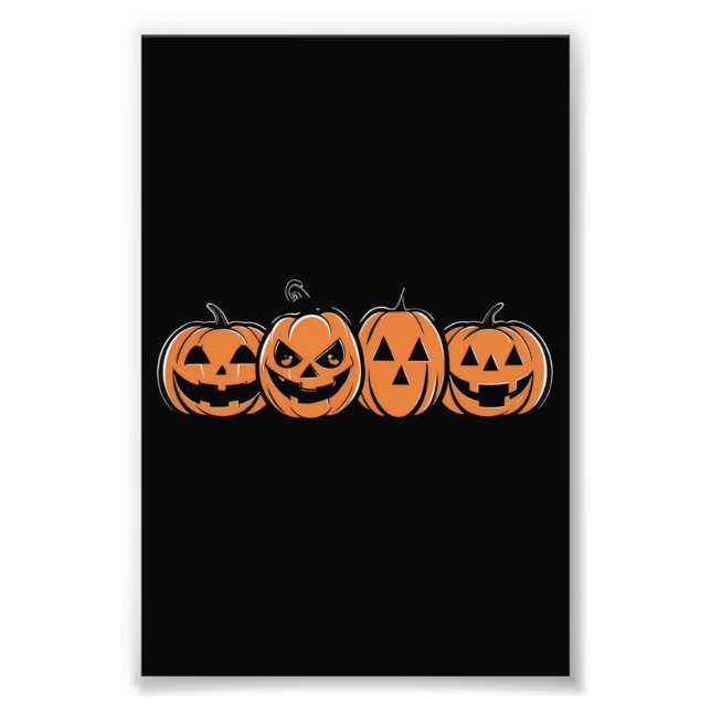Foto Abóbora Presente de Halloween de Outono de Ação de (Frente)