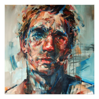 Foto Abstração, retrato, pintura a óleo, pintura de men