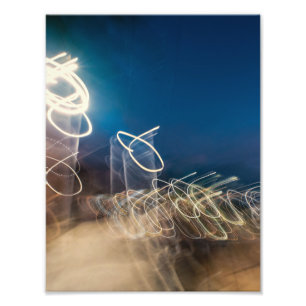 Foto Abstract Intentional Camera Movement Night Light T