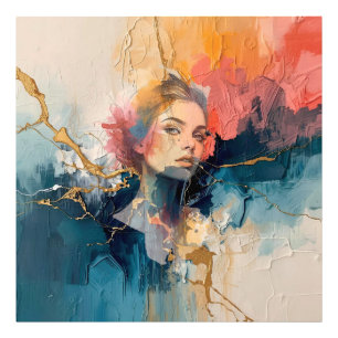 Foto abstrato, arte moderna, impressão de arte, retrato