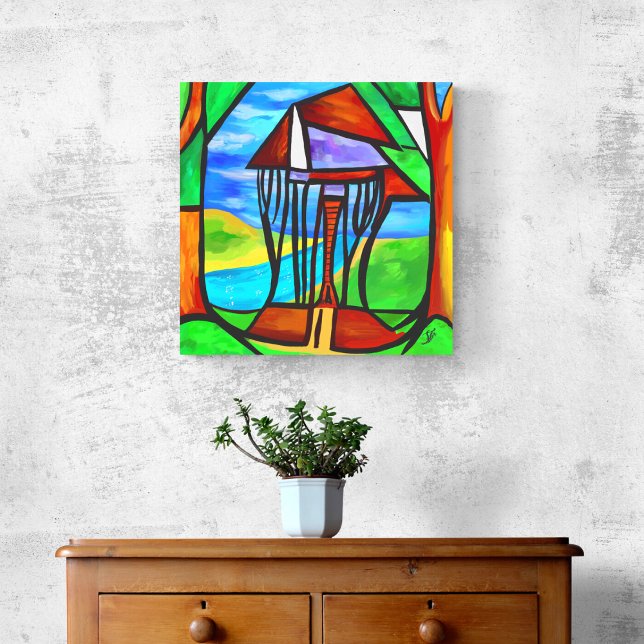 Foto Abstrato - Cabina na floresta (Criador carregado)