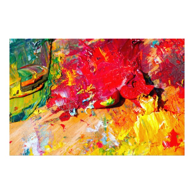Foto Abstrato da Paleta de Artista (Frente)