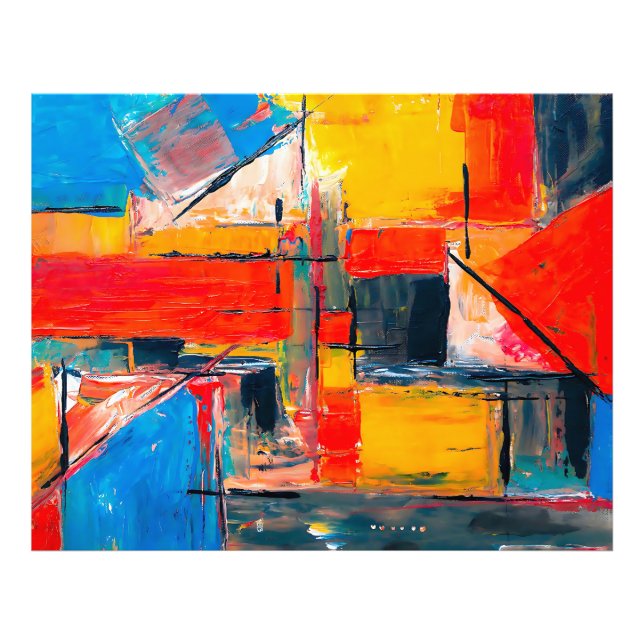 Foto Abstrato de Arte de Pulso Urbano (Frente)