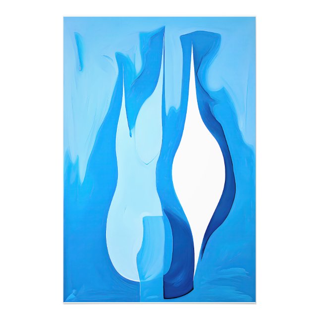 Foto Abstrato de eco de cobalto restaurável (Frente)