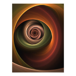 Foto abstrato espiral 3D Cores quentes quentes Arte Fra