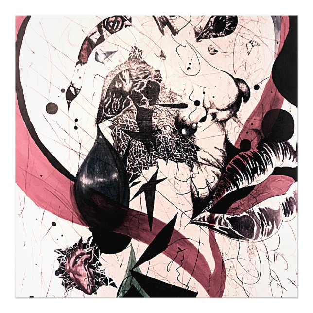 Foto Abstrato Expressionismo Wall Art: Mídia mista (Frente)