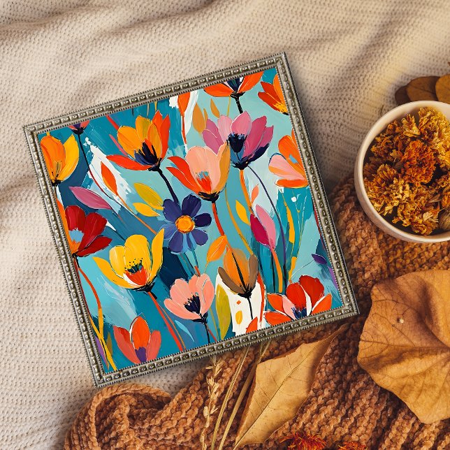 Foto Abstrato Floral vibrante (Criador carregado)