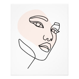 Foto Abstrato mínima de solteiro fêmea Arte da Linha de