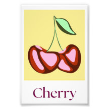 Abstrato Moderna Fruta Cherry Wall Art