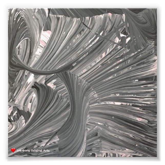 Foto Abstrato preto 3 D branco (Frente)